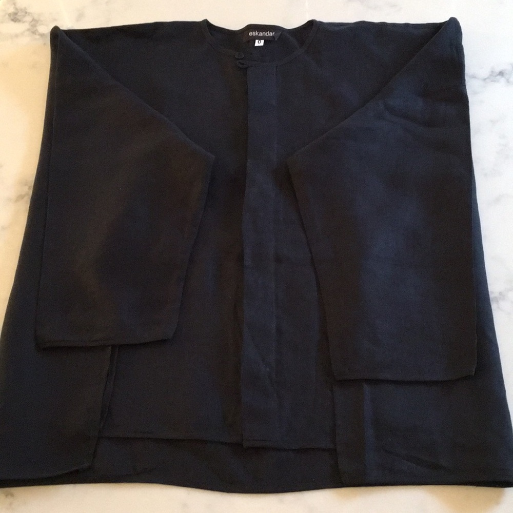 Eskandar Linen Button Down Blouse